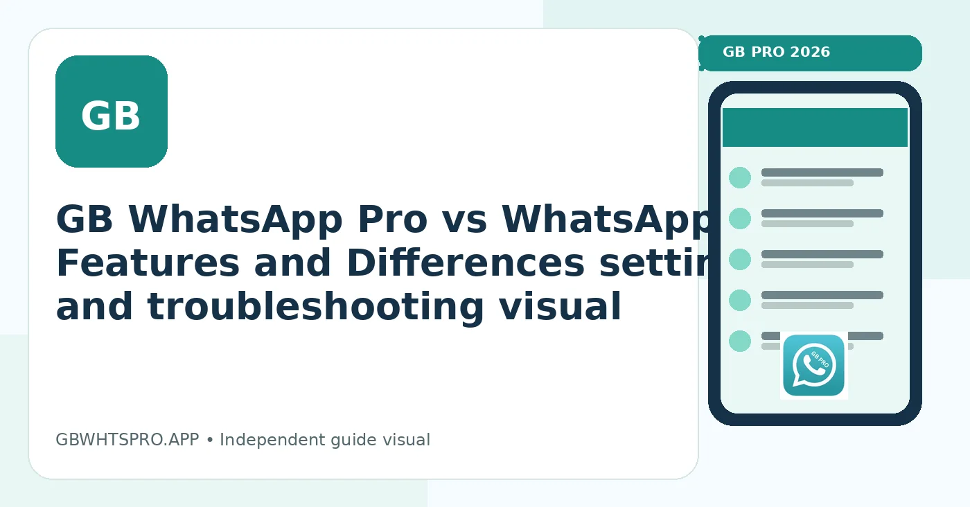 GB WhatsApp vs WhatsApp: Features and Differences settings and troubleshooting visual