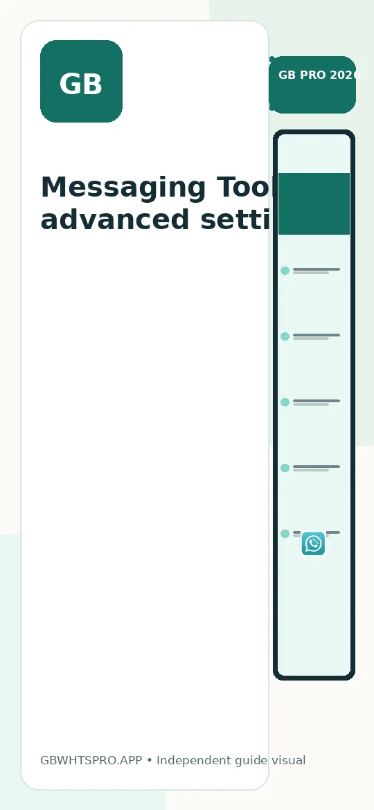Messaging Tools – advanced settings
