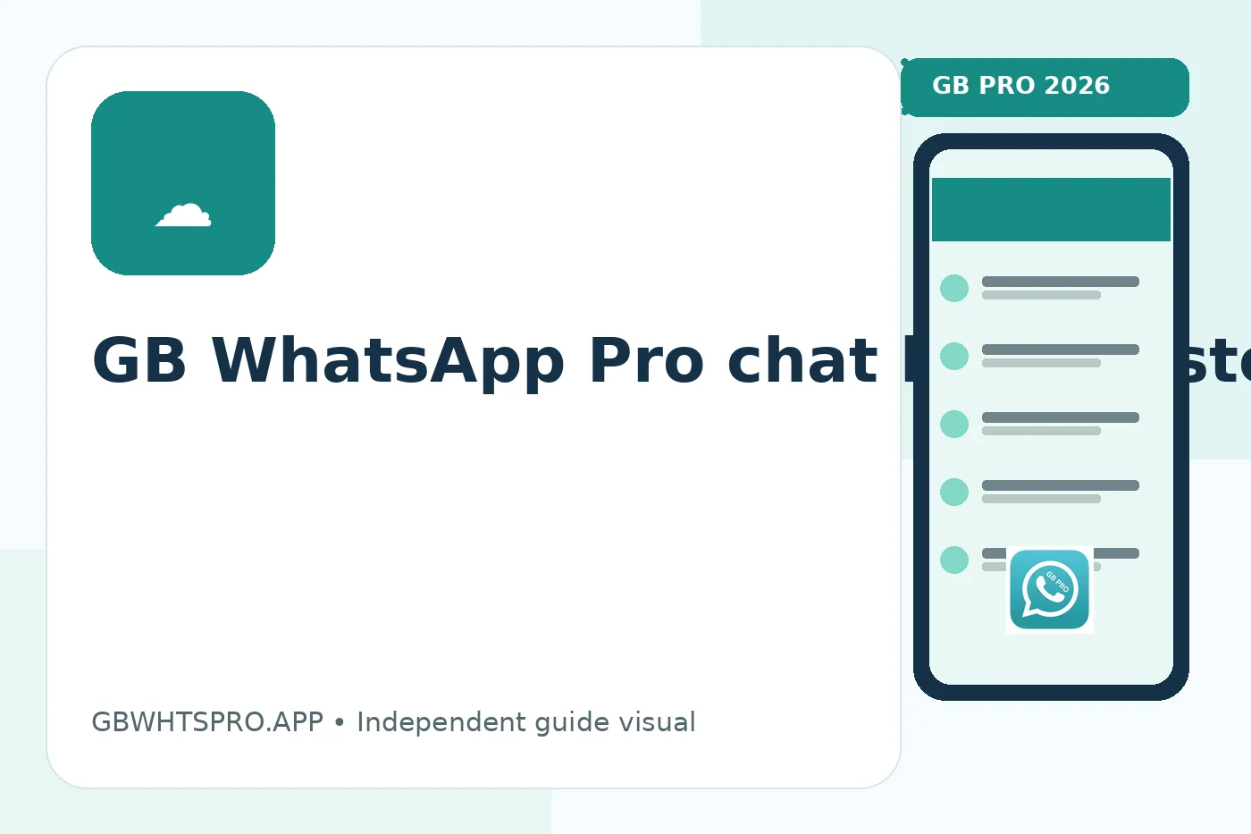 GB WhatsApp chat backup steps