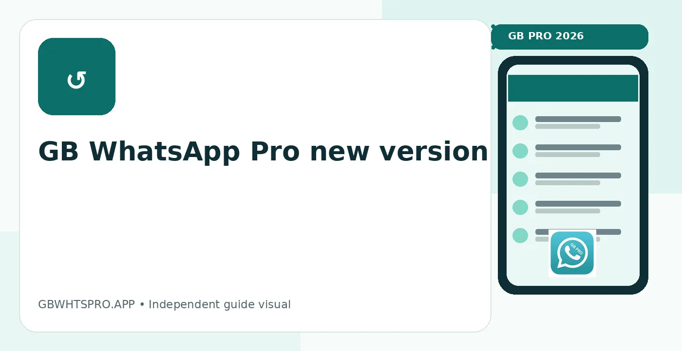 GB WhatsApp new version 2026