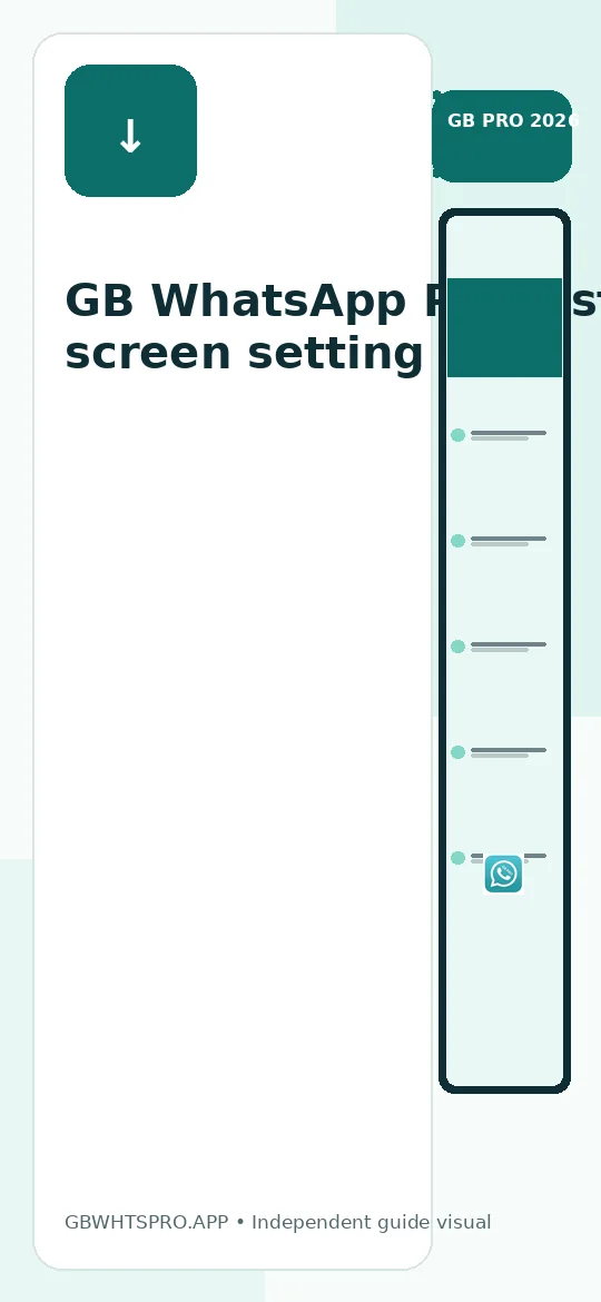 GB WhatsApp install screen setting