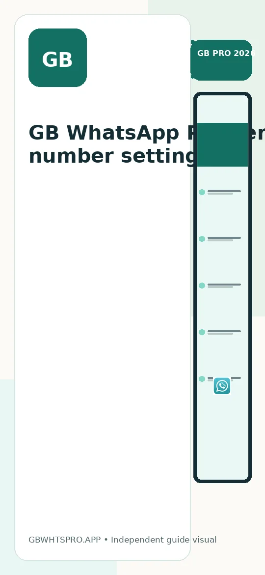 GB WhatsApp verify number setting
